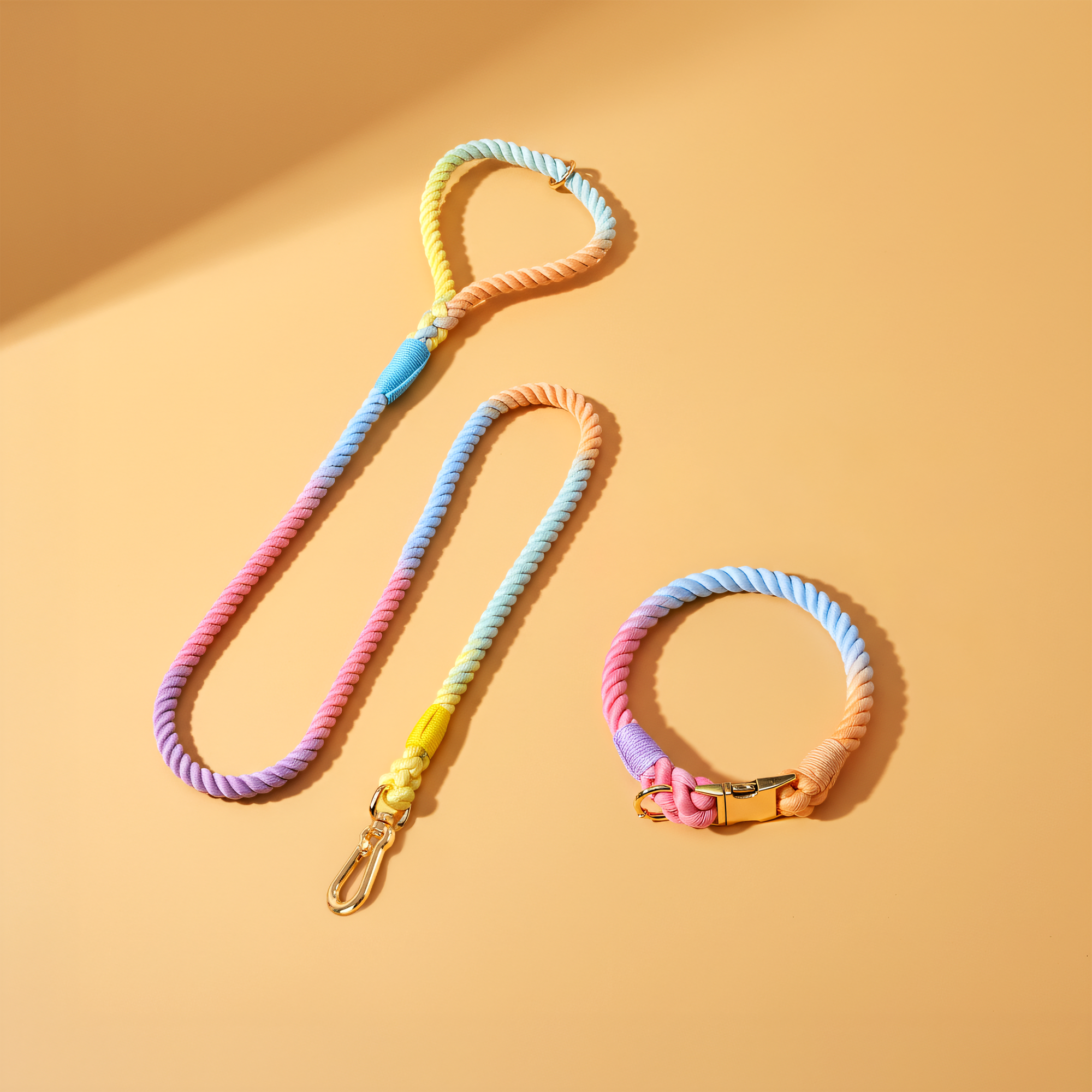 Kit Nature Macaron – Coleira + Guia (com Pingente Grátis)