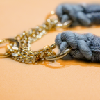 Coleira Lume Prata – 100% Algodão (com Pingente Grátis)