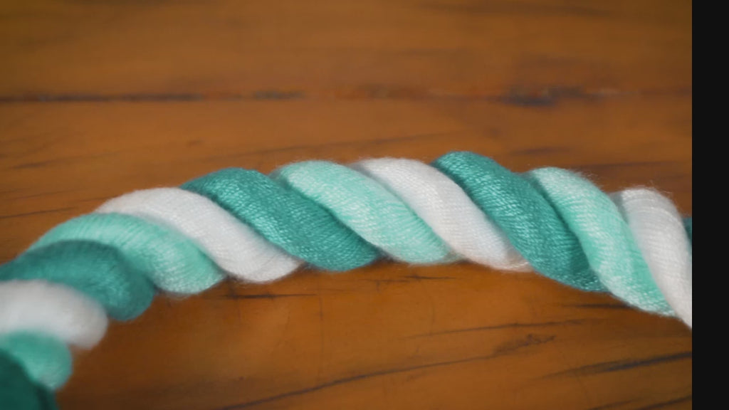 Coleira Lux Hortelã – Couro e Algodão (com TAG Grátis)